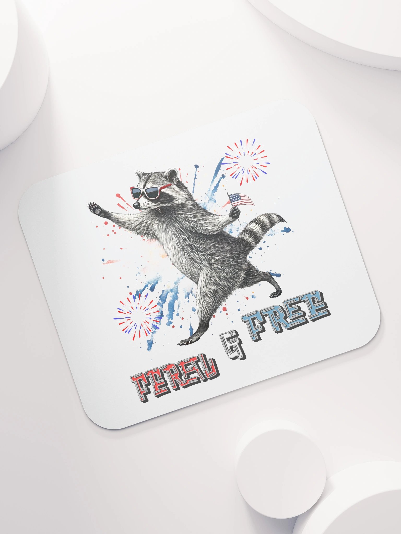 Feral And Free Raccoon Mouse Pad product image (7)