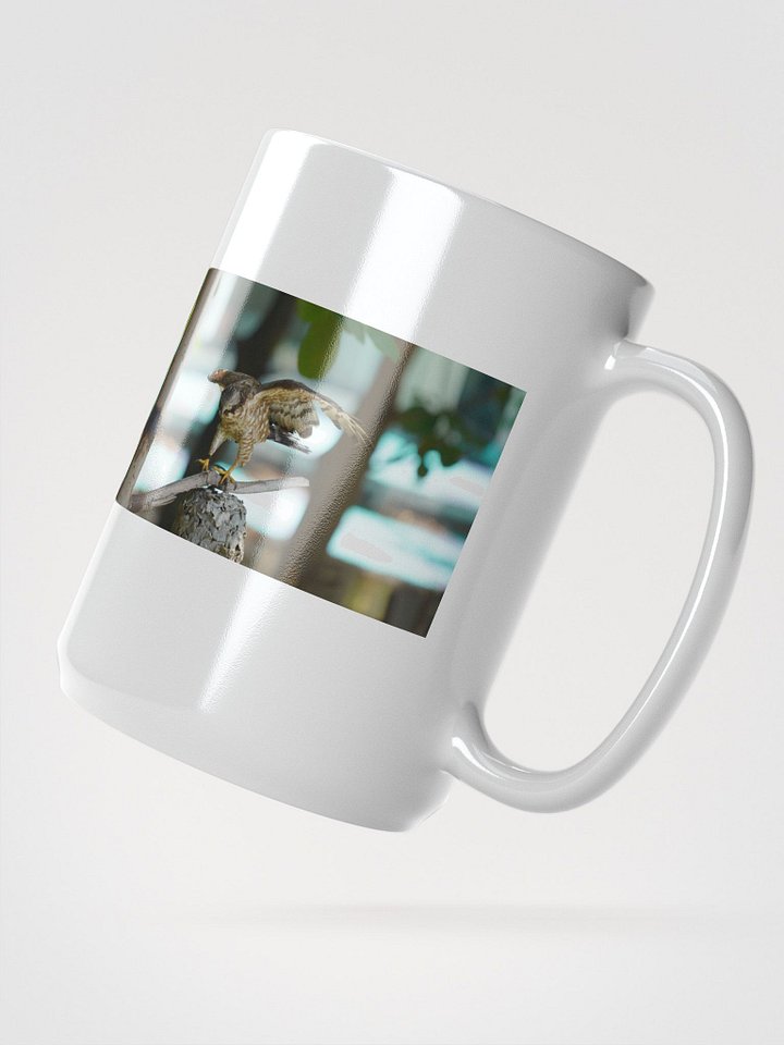 Majestic Falcon White Glossy Mug product image (2)
