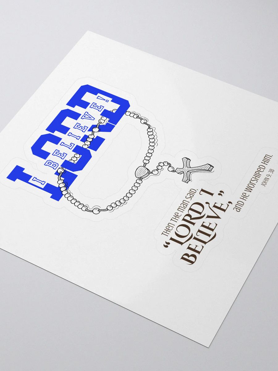 "Lord, I Believe" Kiss Cut Sticker product image (3)