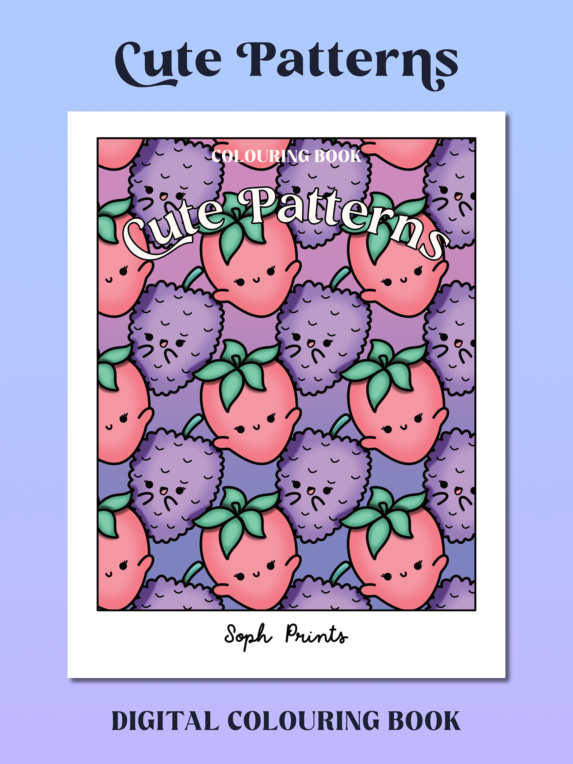Cute Patterns Digital Colouring Book product image (1)