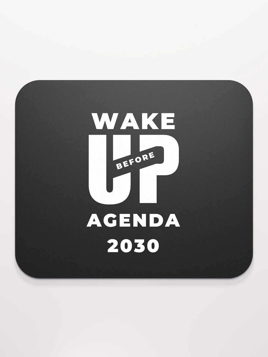 Black Mouse Pad Wake Up before Agenda 2030 product image (3)