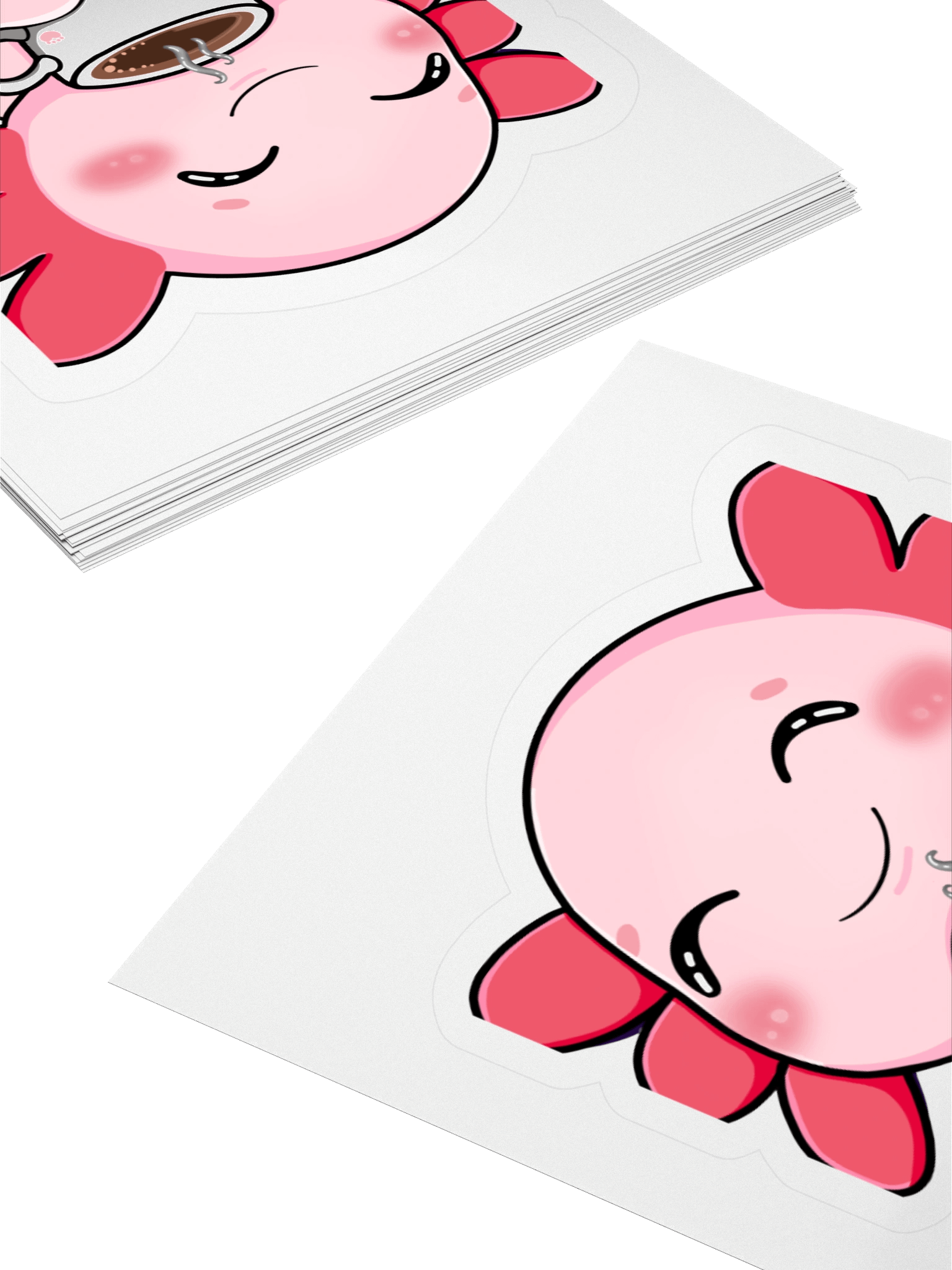 Mmm Coffee Axolotl Sticker product image (12)
