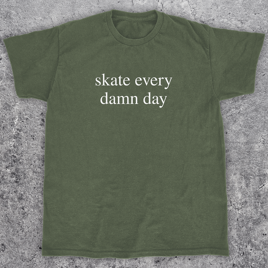 Skate every damn day, Skateboarding t-shirt, Unisex product image (1)