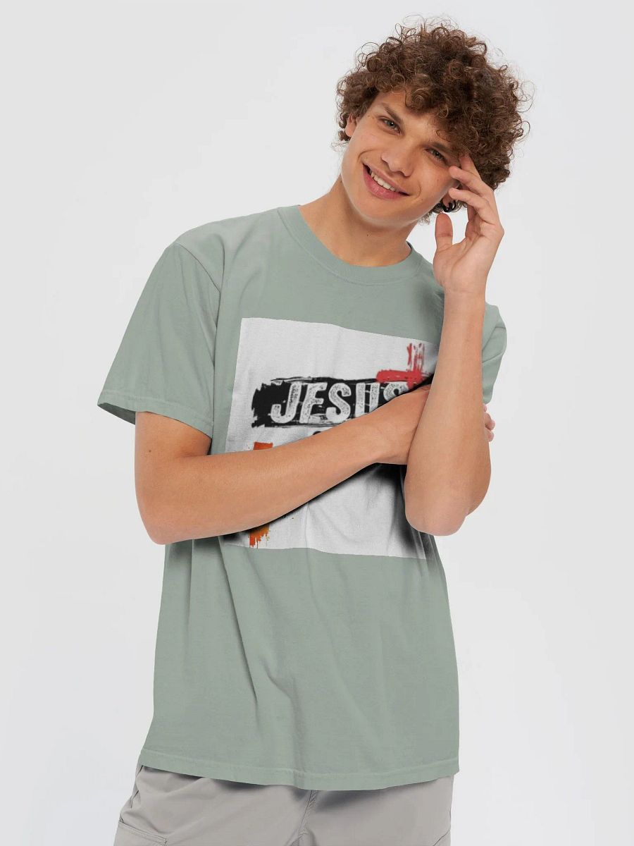 Man T-Shirt Jesus Christ Garment-Dyed Heavyweight product image (5)