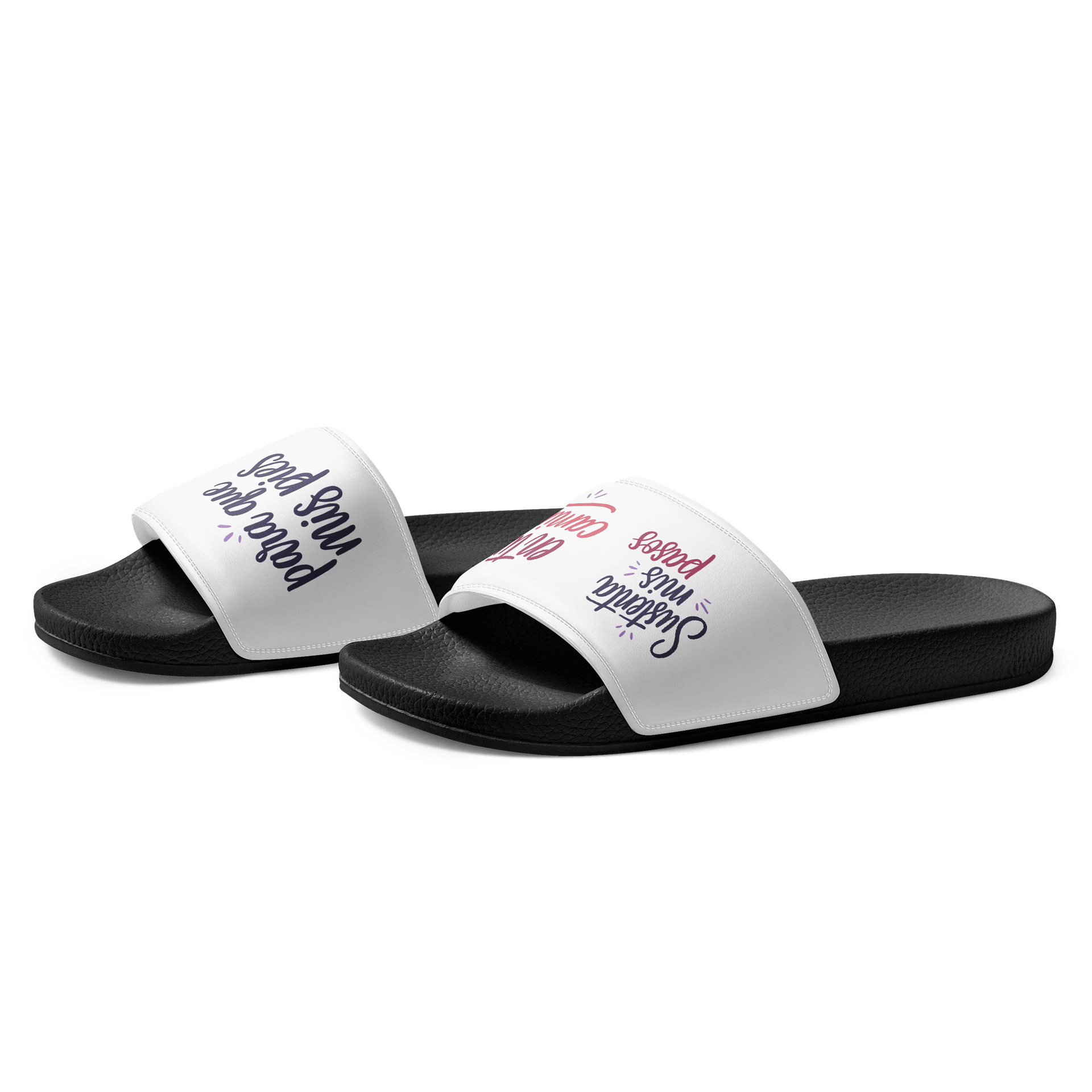 Men’s Slides — “Sustenta mis pasos” (Psalm 17:5, Spanish) product image (3)