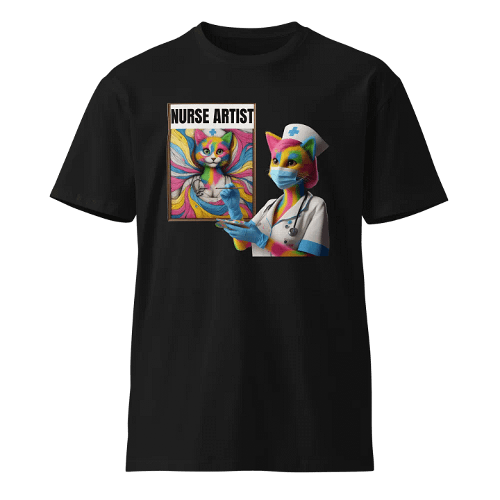 Nurse Artist Cat Unisex Tee product image (1)
