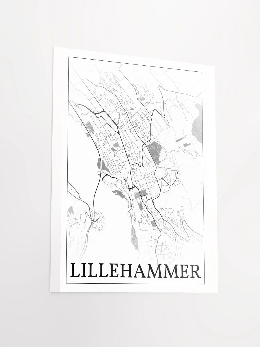 Lillehammer, Norway, city map print product image (15)