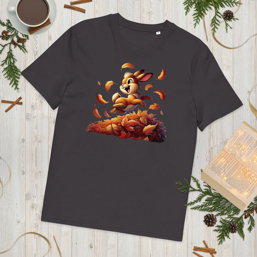 Autumn Leaves Bunny Organic Unisex T-Shirt product image (194)