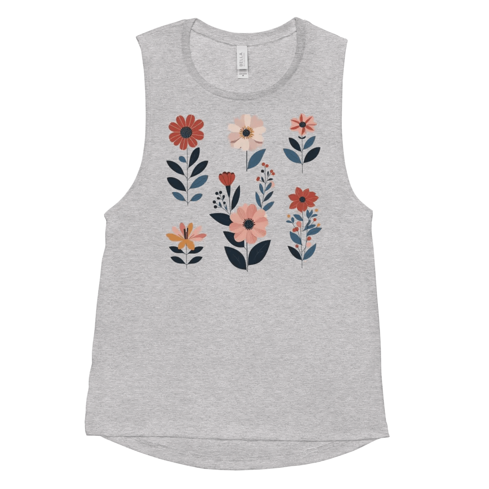 Geometric Floral Delight Muscle Tank product image (42)