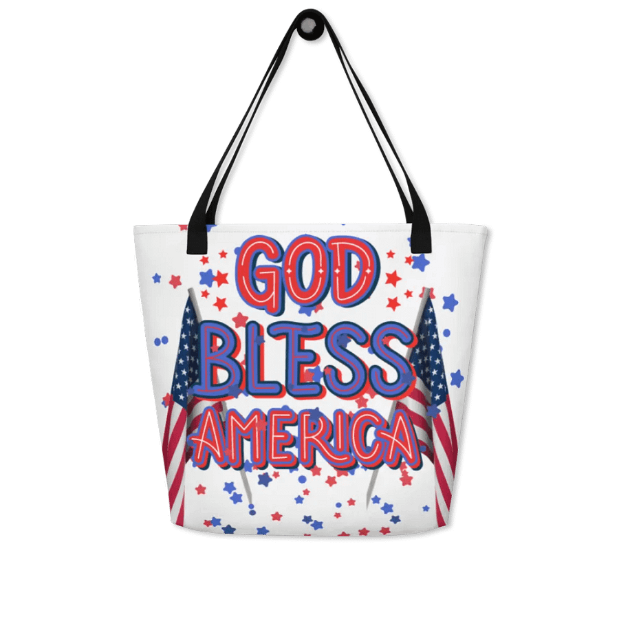 Patriotic Symmetry All-Over Tote Bag for Moms friends colleagues product image (5)