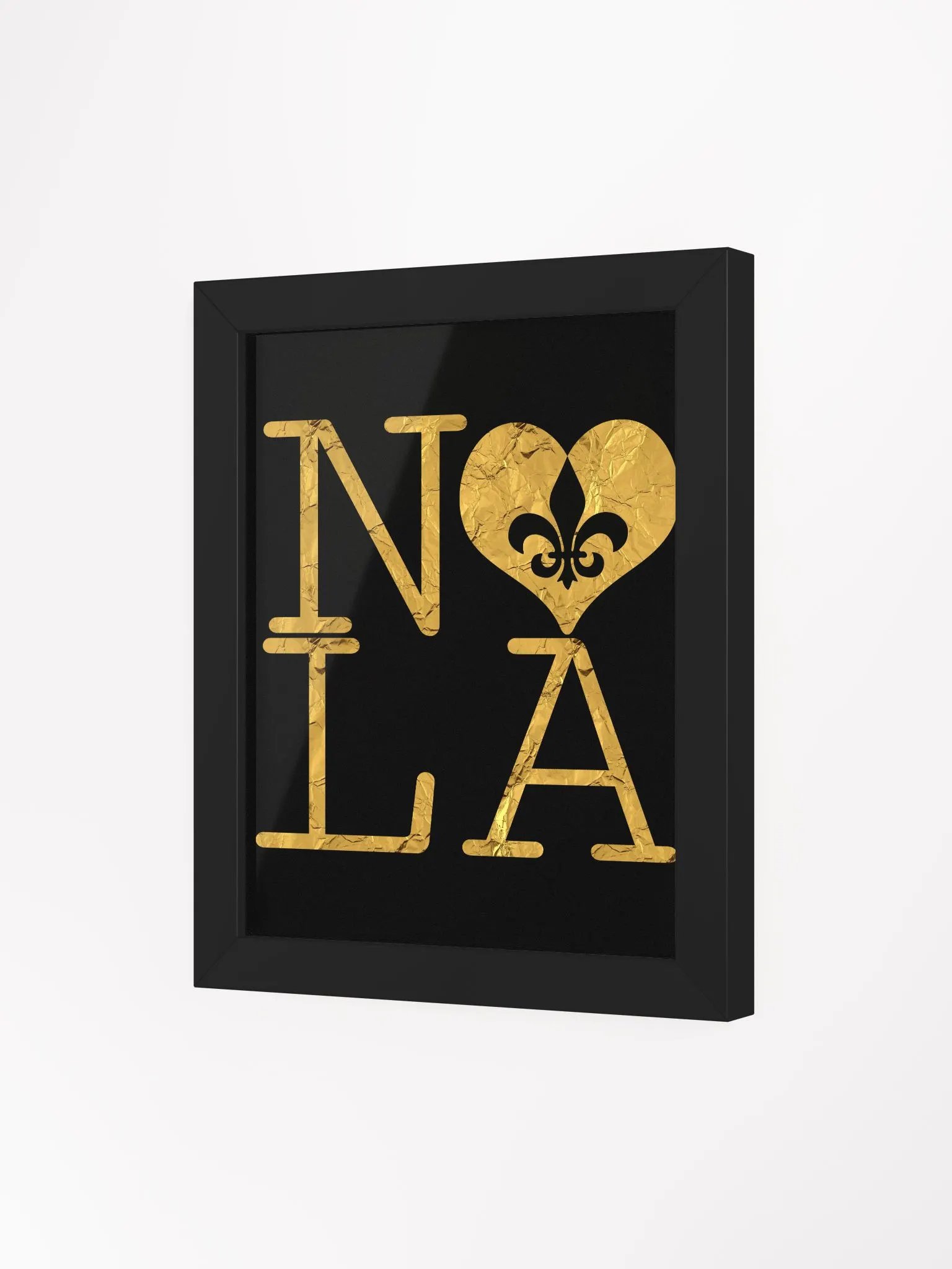 I LOVE NOLA **BIGSHOT POSTER BLACK & GOLD EDITION** (GOLD WRAP + IMAGE POP) product image (95)