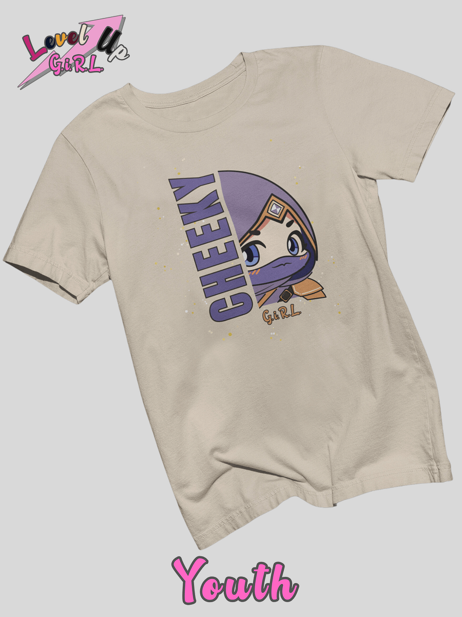 Gamer girl shirt - Cheeky from Level Up series by G.i.R.L. youth product image (1)
