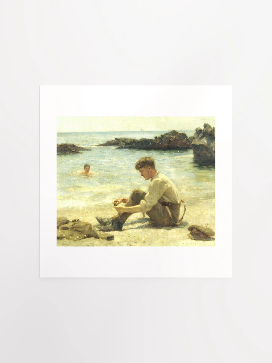 T.E. Lawrence As A Cadet At Newporth Beach by Henry Scott Tuke (c. 1921) - Print product image (1)