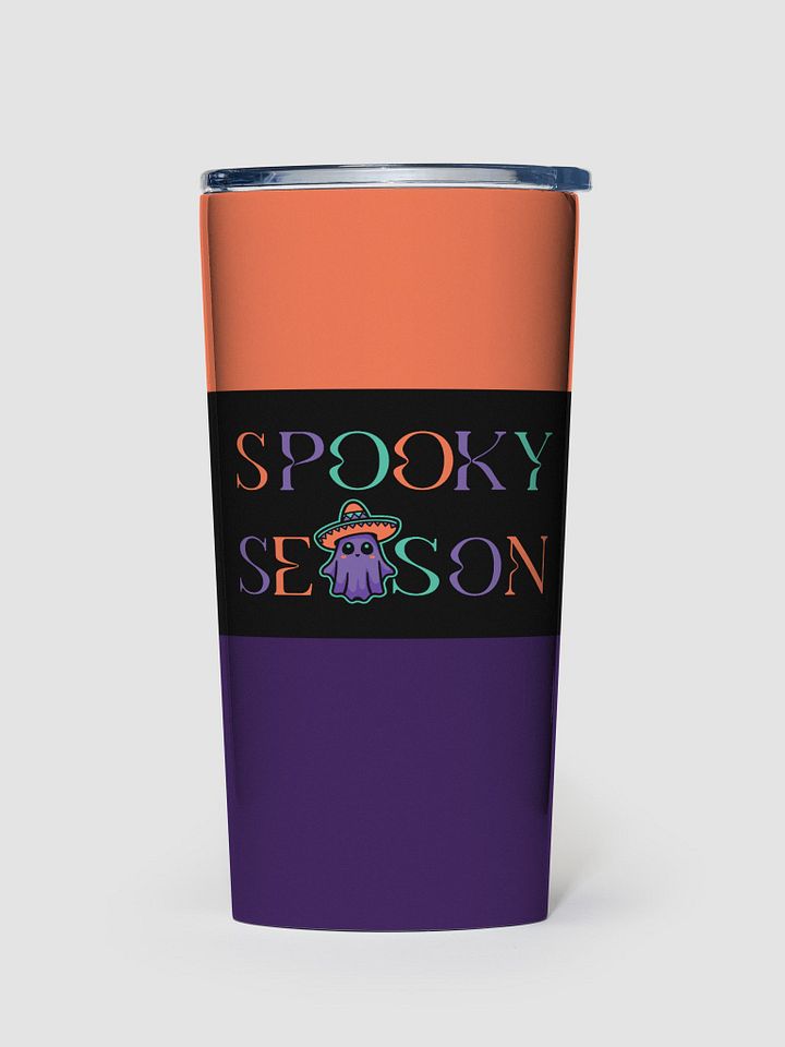 Spooky Season Sombrero Ghost Colorful 20oz Stainless Steel Tumbler product image (1)