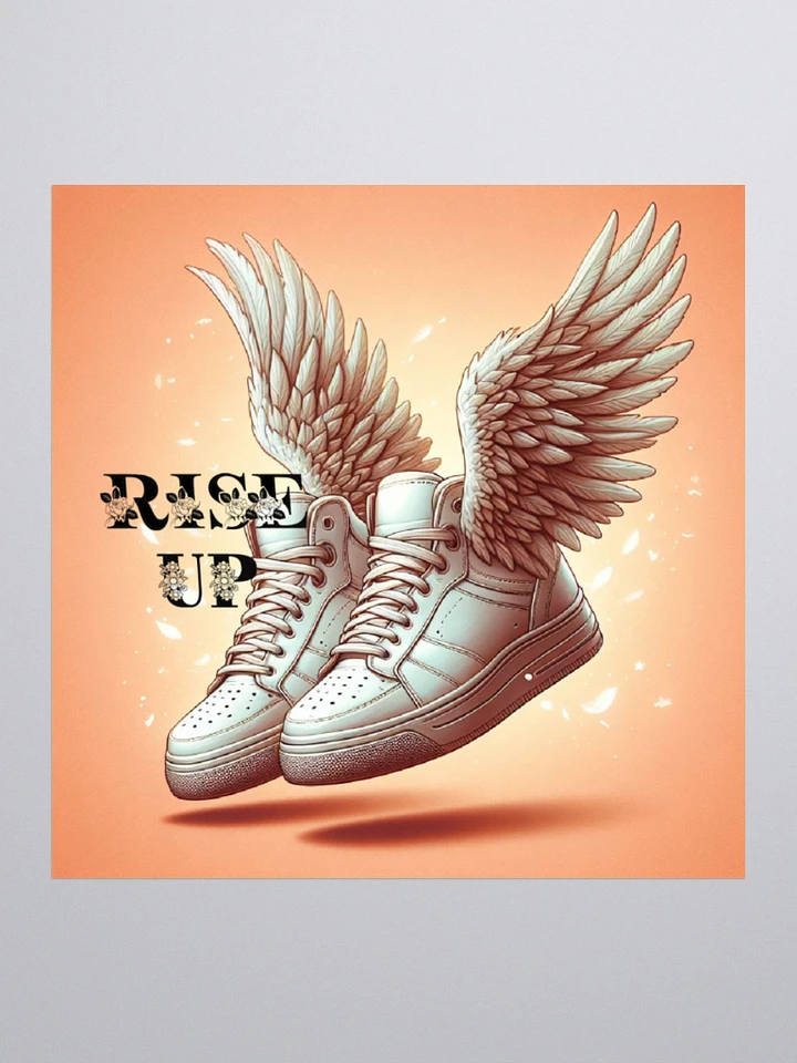 White Sneakers with Wings | Rise Up | Christian Art product image (1)