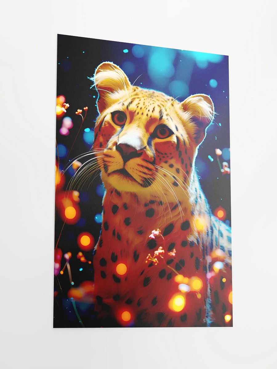 Cheetah Resting Dark Forest Jungle Wild Animals Matte Poster product image (4)