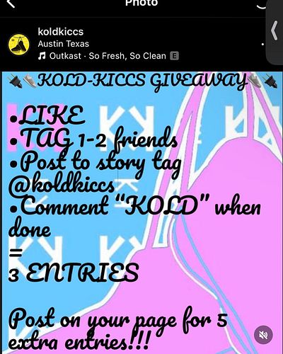 This the last day for a chance come get entered