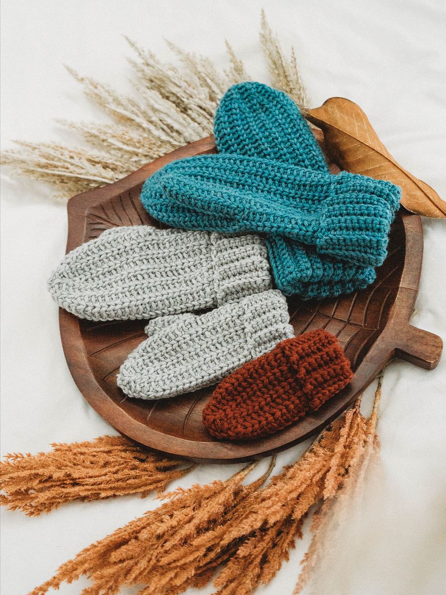 How to Crochet Mittens - Knit Purl look (9 Sizes) product image (4)