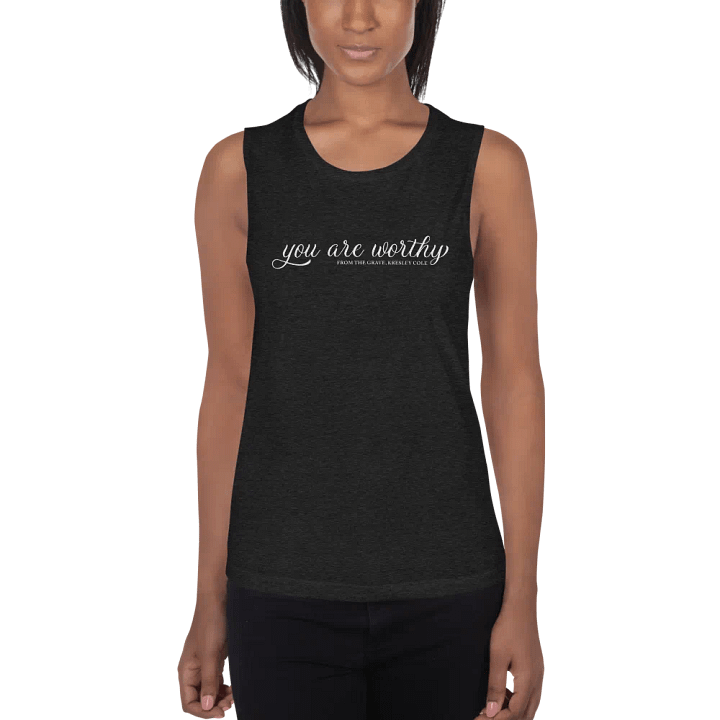 You Are Worthy Flowy Muscle Tank product image (1)