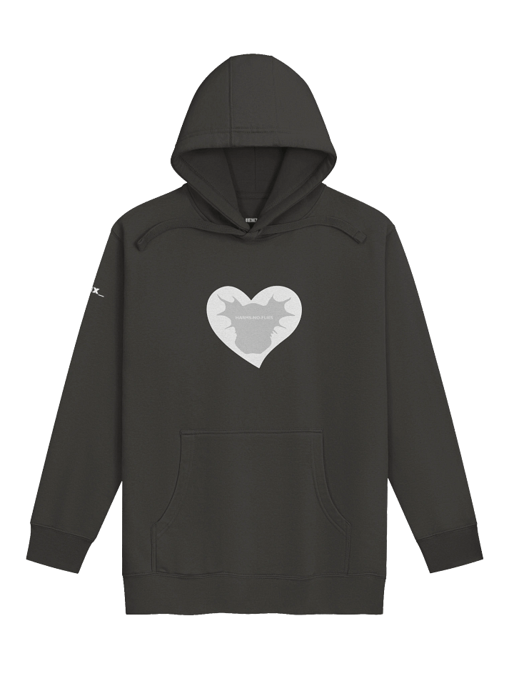 HNF Heart Premium Comfy Hoodie | White Logo product image (1)