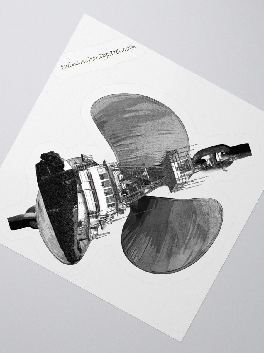 Three blade prop Cain Tug CE Kiss Cut Stickers product image (8)