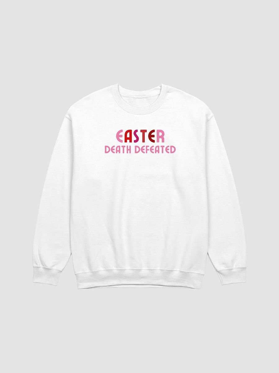EASTER: Death Defeated Christian Gildan Sweater - Front/Back. product image (3)