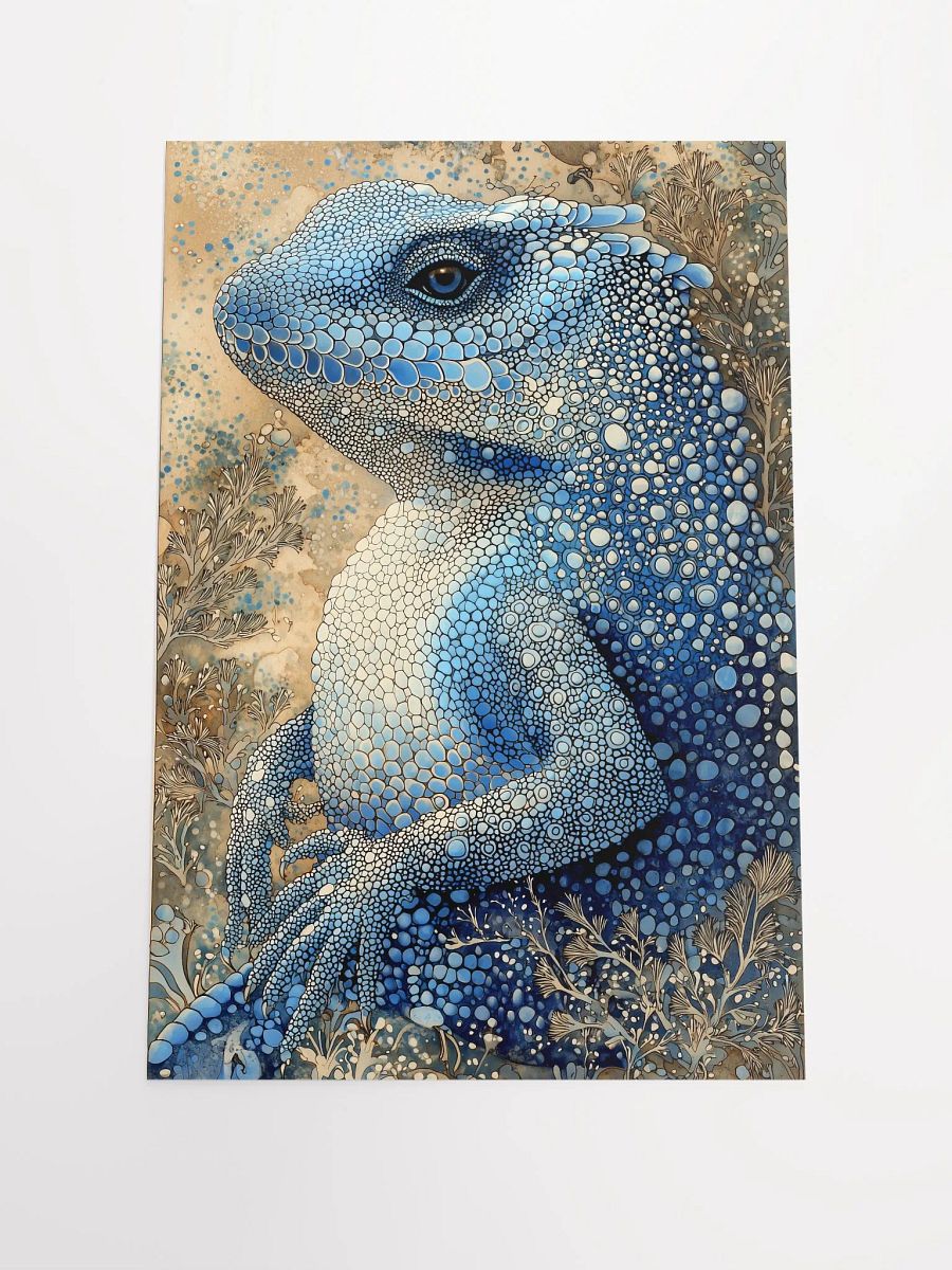 Mystical Lizard: Enchanted Forest Creature Art Print product image (1)