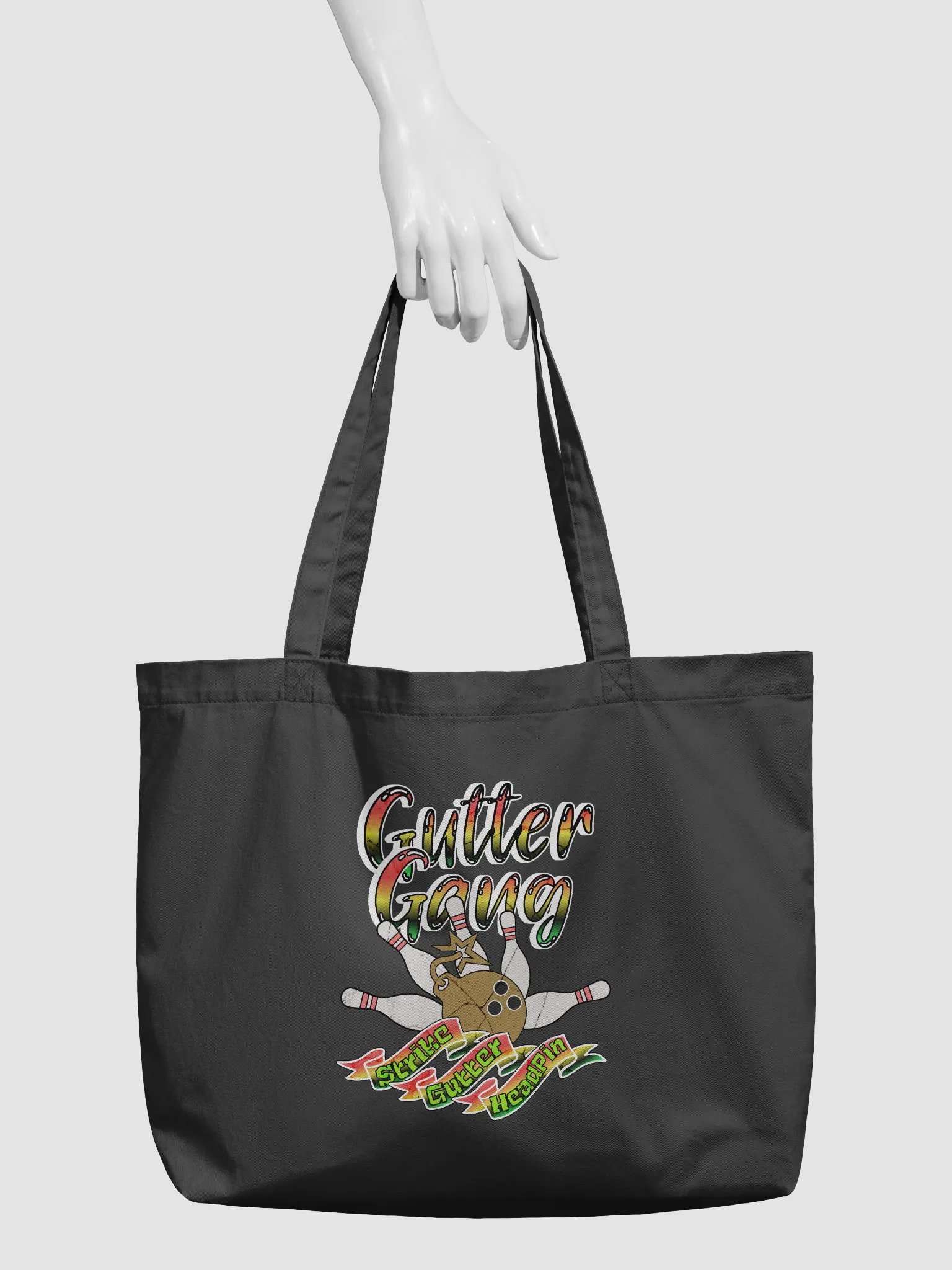 Gutter Gang Bowling Crown Organic Tote product image (6)