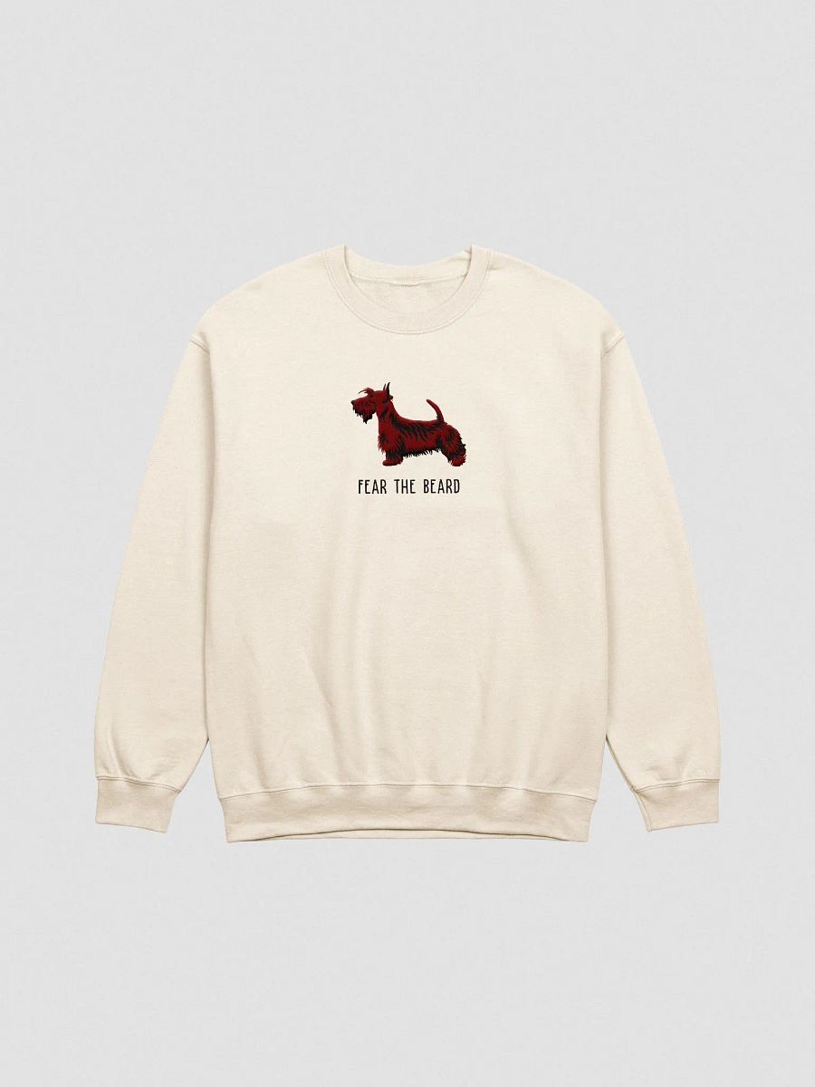 Fear the Beard Sweatshirt (Embroidered) of a Scottish Terrier(Brown) product image (4)