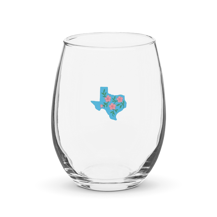 Texas Floral Stemless Wine Glass product image (1)