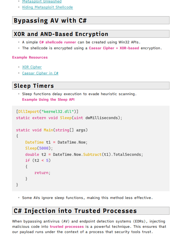 AntiVirus Evasion & Bypass Study Notes product image (2)