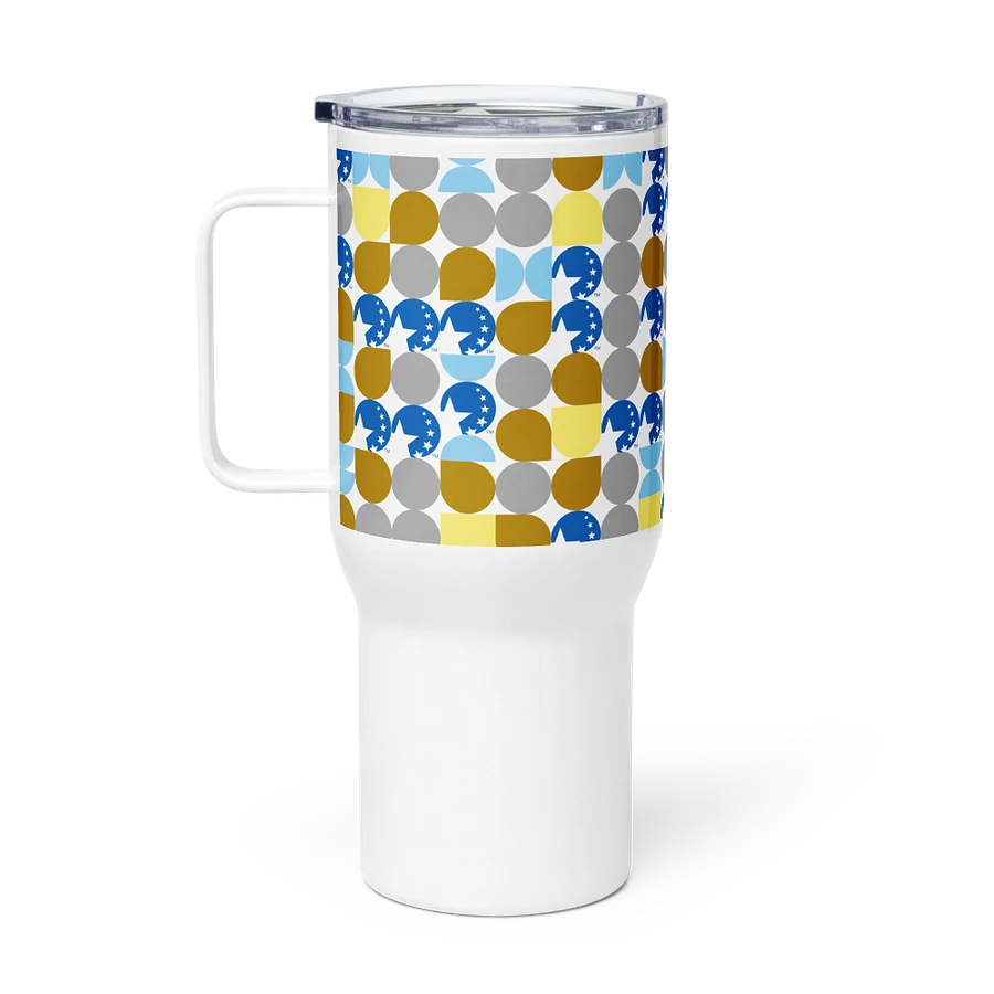 Travel Mug with Handle in Icon Pattern product image (1)