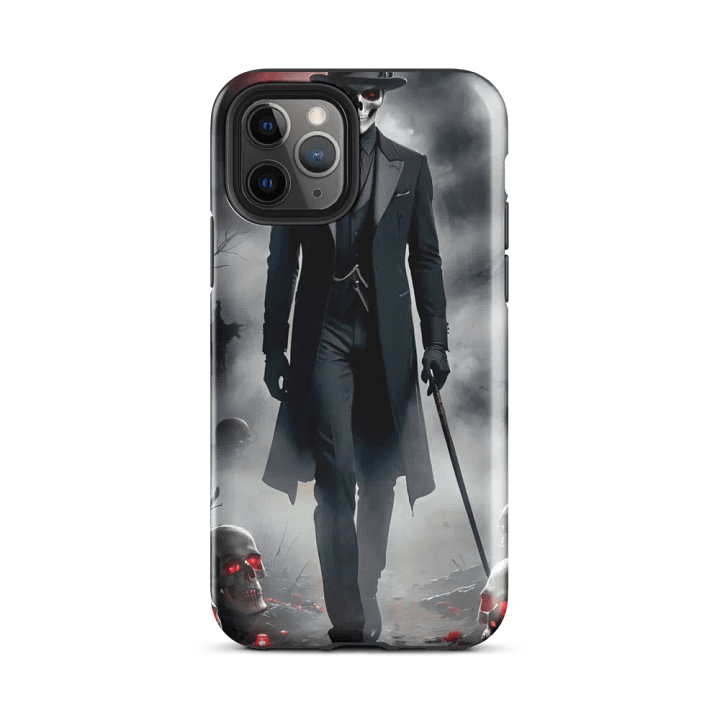 Shadow Walker iPhone Tough Case - Mysterious Skull Gentleman Design product image (25)