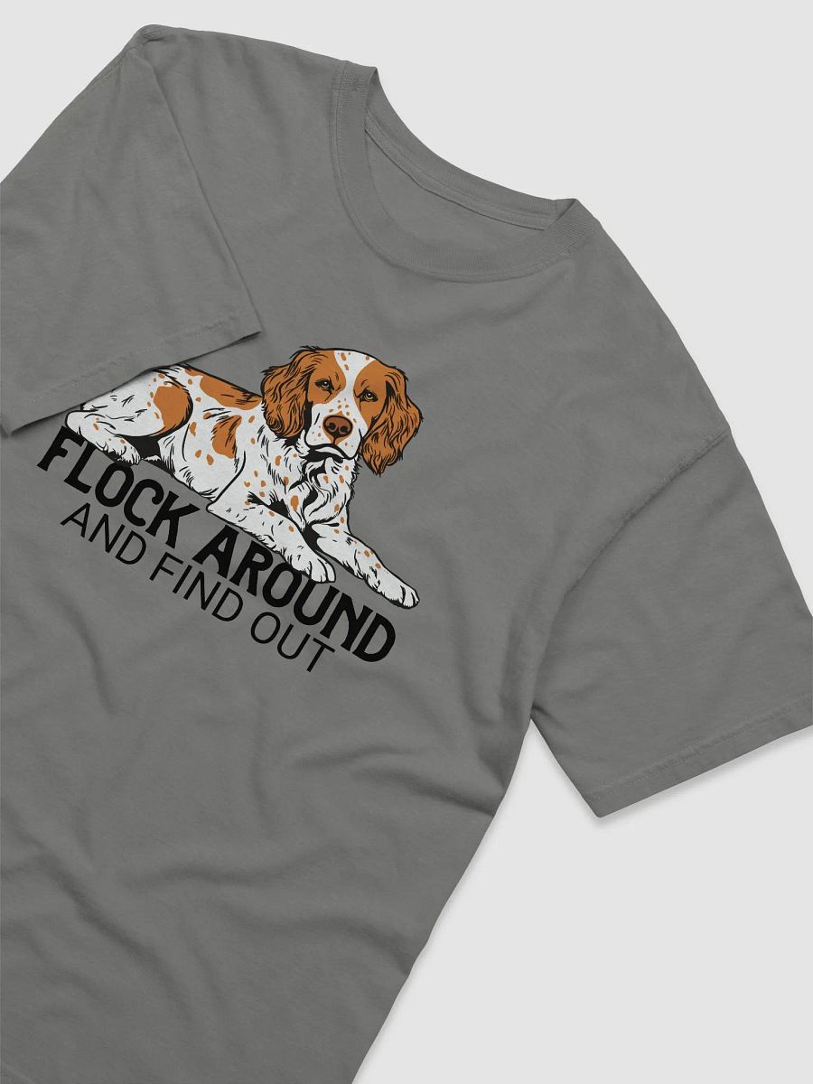 Flock Around and Find Out T-Shirt of a Brittany Spaniel | Funny T-Shirt for Hunting Dog Paw-rents product image (6)