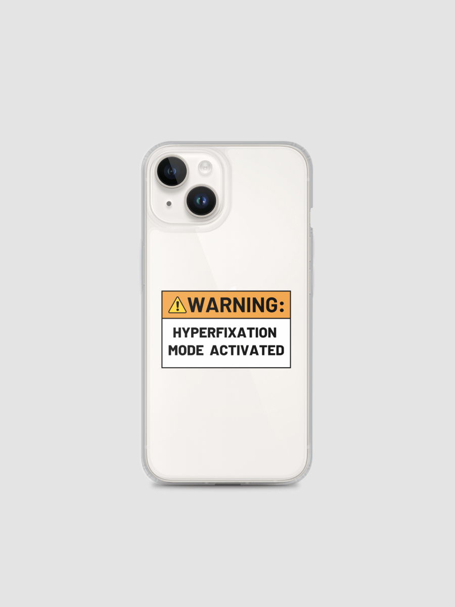 HYPERFIXATION MODE Clear Case for iPhone® product image (1)