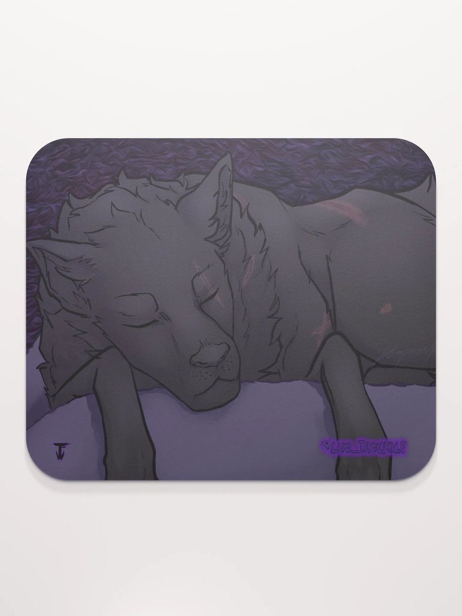"The Slumbering Wolf" Mouse Pad product image (2)