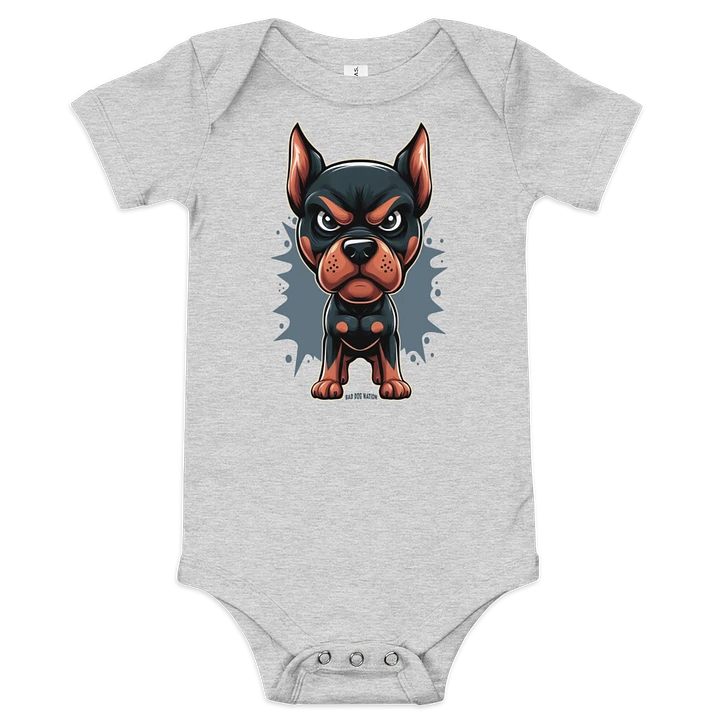 Doberman Angry Pup - Baby Short Sleeve One Piece product image (1)