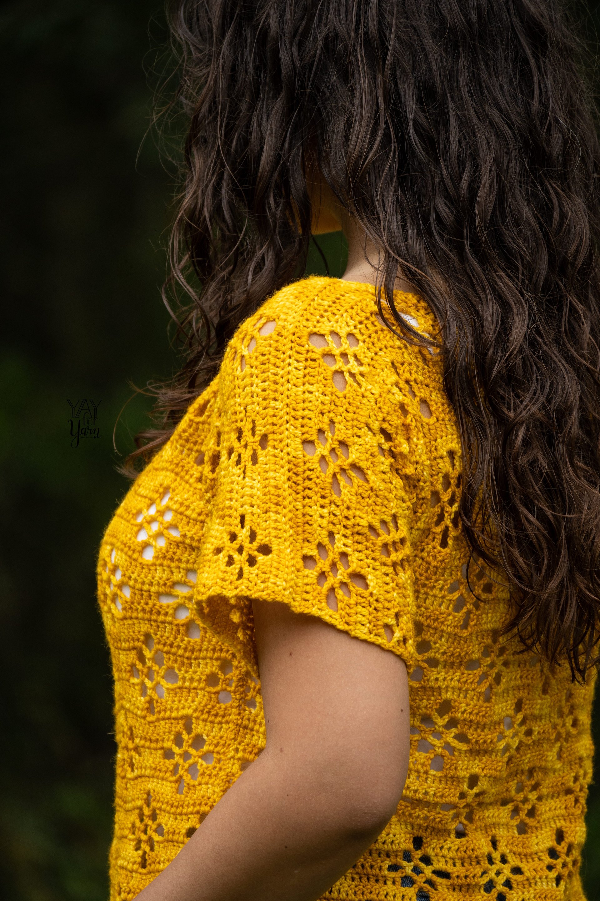 Daisy Tee - Easy Summer Lace Top - PDF Crochet Pattern & Video Tutorial product image (4)