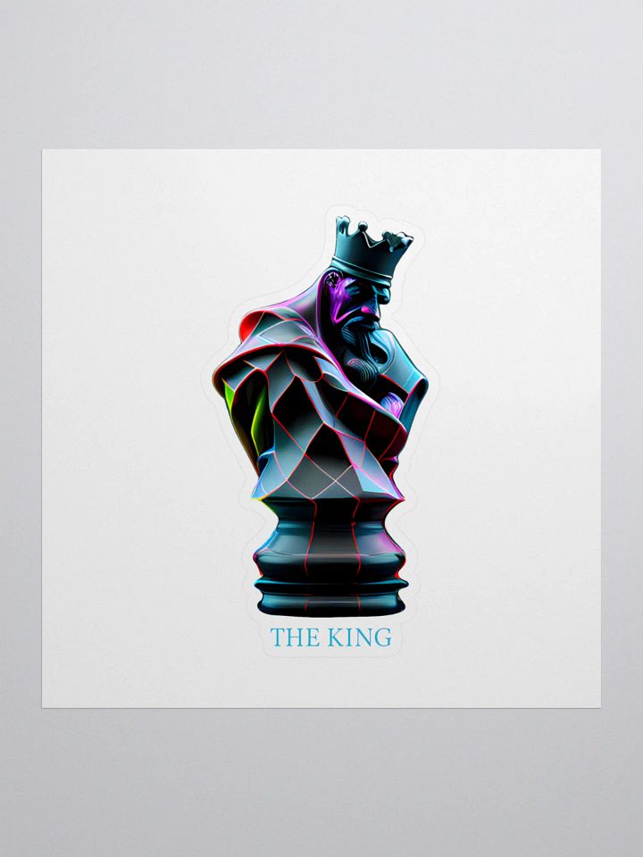 Regal King Chess Piece Sticker product image (1)