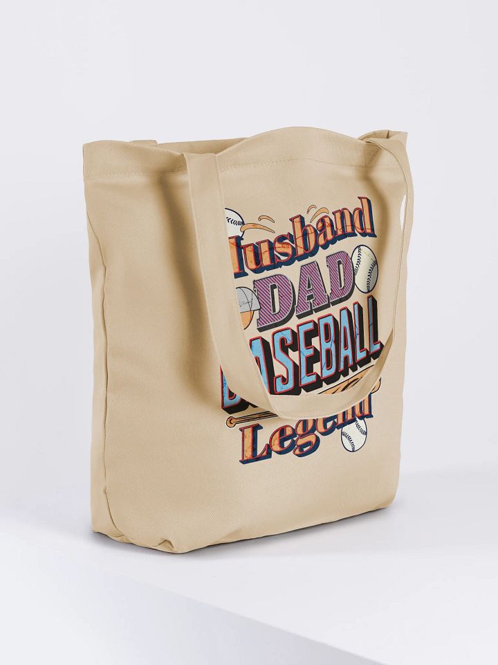 Husband Dad Baseball Legend Eco Tote Bag product image (4)
