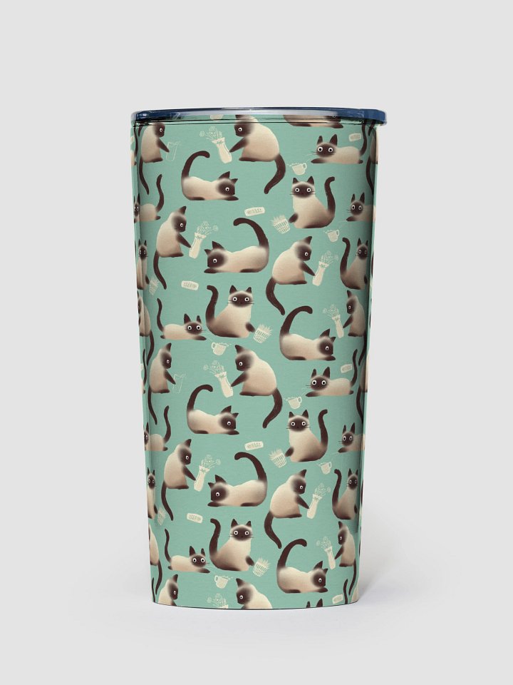 Bad Siamese Cats Knocking Stuff Over Tumbler, Mint product image (1)