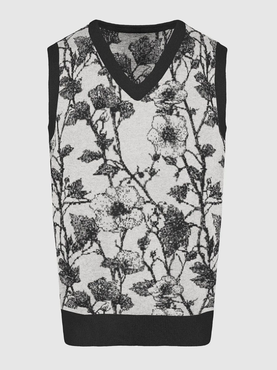 Floral Jacquard Knitted V-Neck Vest product image (5)