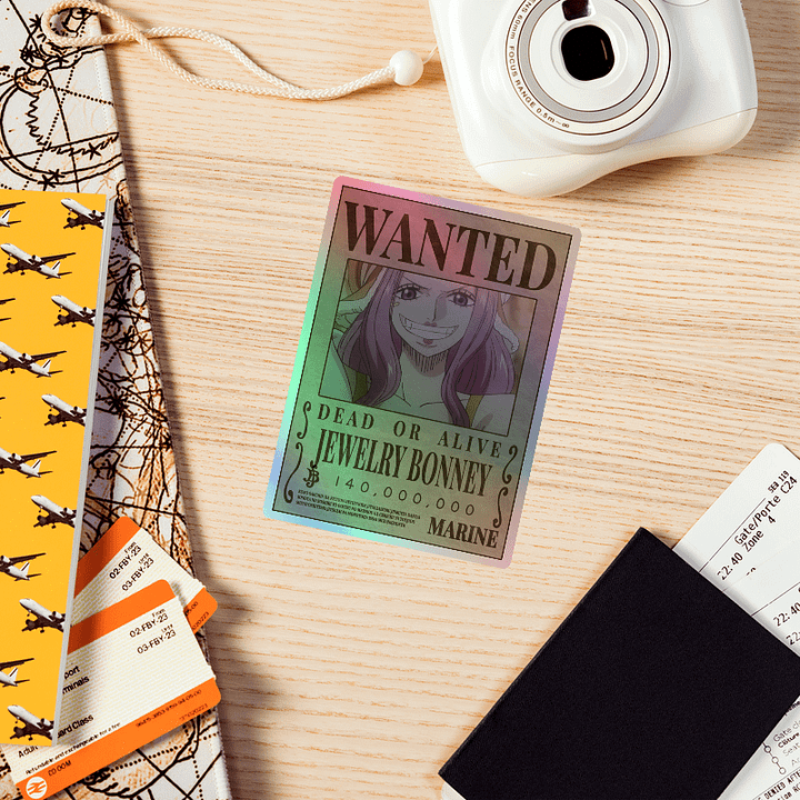 Jewelry Bonney Wanted Holographic Sticker Sheet product image (1)