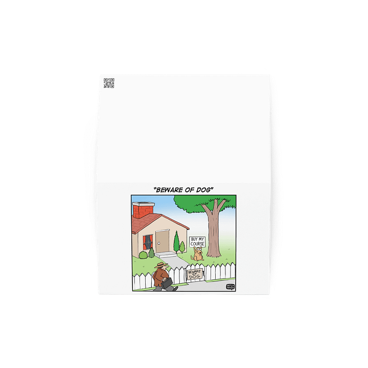 "Beware of dog" card product image (4)