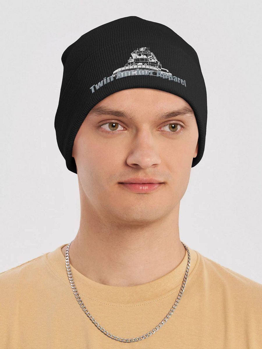 Athena Tug White Knit Beanie product image (6)