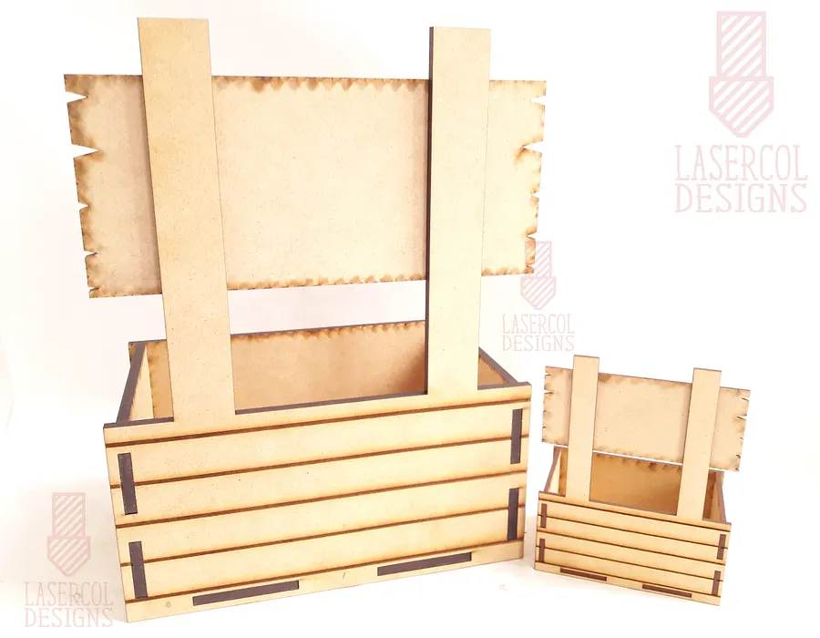 Gift Basket (Two Sizes) - Laser Cut Files product image (9)