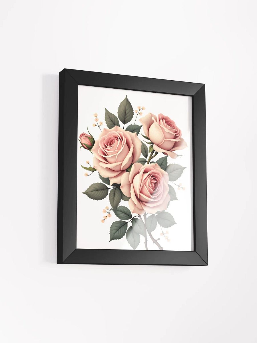 Elegant Pink Roses Framed Poster - A Timeless Addition to Home Decor product image (22)