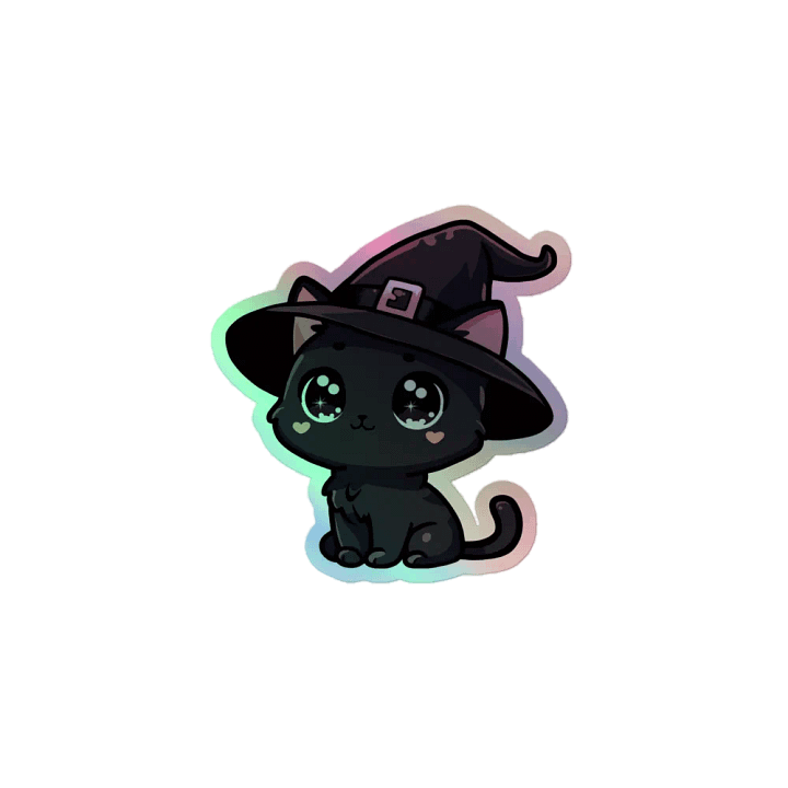 Witchy Kitten Holographic Sticker Set product image (1)