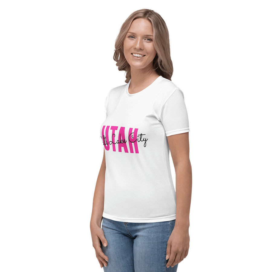 Women's Crew Neck T-Shirt Salt Lake City Slogan product image (3)