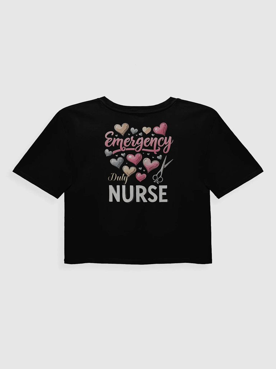 Valentines Emergency Duty Nurse Crop Top product image (2)